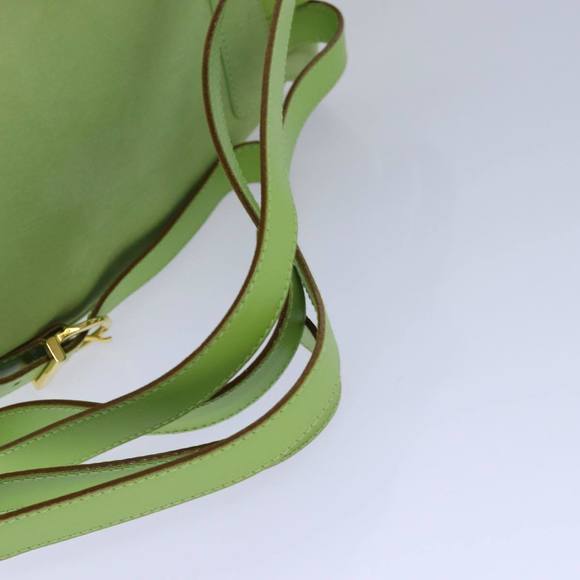 Salvatore Ferragamo Gancini Backpack Leather Green Auth yk14012 - Picture 7 of 16